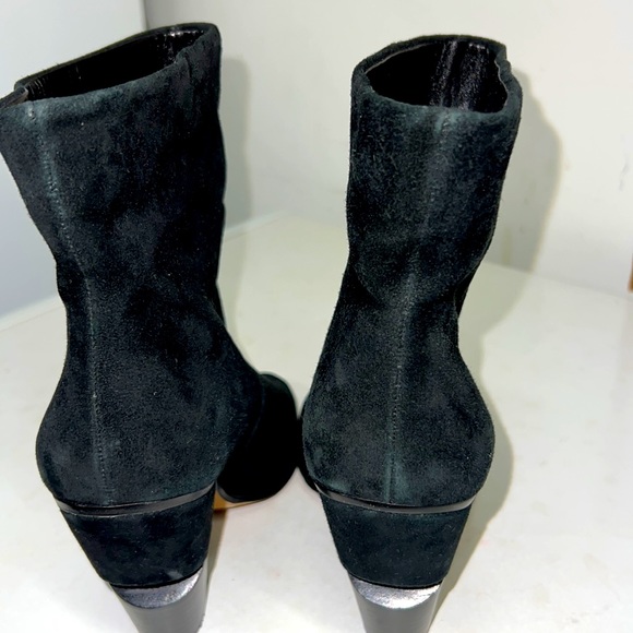Vince Camuto Black Open Toe Ankle Boots - Picture 2 of 11